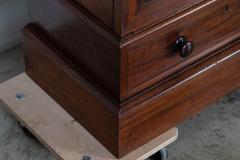 19thC English Glazed Mahogany Vitrine Cabinet - 3784402