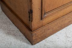 19thC English Glazed Oak Bookcase Cabinet - 2627193