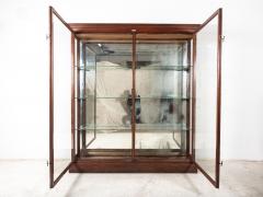 19thC English Glazed Shop Fitters Mahogany Display Cabinet - 2466389