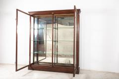 19thC English Glazed Shop Fitters Mahogany Display Cabinet - 2466392