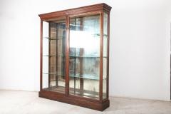 19thC English Glazed Shop Fitters Mahogany Display Cabinet - 2466394
