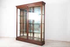 19thC English Glazed Shop Fitters Mahogany Display Cabinet - 2466395