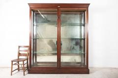 19thC English Glazed Shop Fitters Mahogany Display Cabinet - 2466396