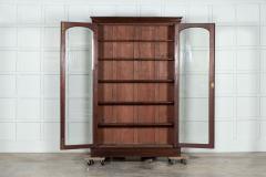 19thC English Mahogany Arched Glazed Bookcase - 3061812