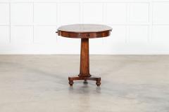19thC English Mahogany Drum Table - 4153033