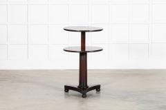 19thC English Mahogany Dumbwaiter Side Table - 4153020