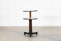 19thC English Mahogany Dumbwaiter Side Table - 4153027