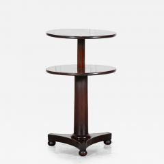 19thC English Mahogany Dumbwaiter Side Table - 4153078