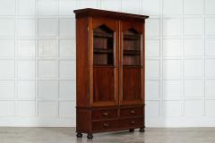 19thC English Mahogany Glazed Bookcase - 3105133