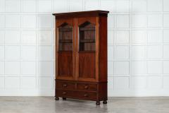 19thC English Mahogany Glazed Bookcase - 3105135