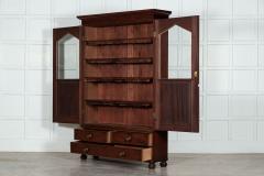 19thC English Mahogany Glazed Bookcase - 3105136