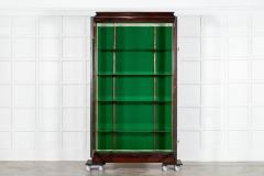 19thC English Mahogany Glazed Display Cabinet - 3923301