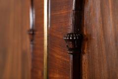 19thC English Mahogany Linen Press - 3994989