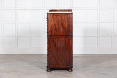 19thC English Mahogany Marble Top Collectors Cabinet - 2831411