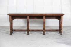 19thC English Oak Bank Cashiers Table - 2689682