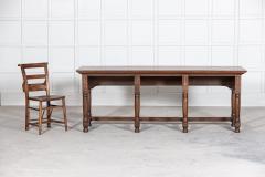 19thC English Oak Bank Cashiers Table - 2689684