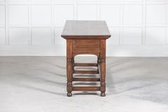 19thC English Oak Bank Cashiers Table - 2689686