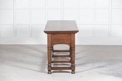 19thC English Oak Bank Cashiers Table - 2689688