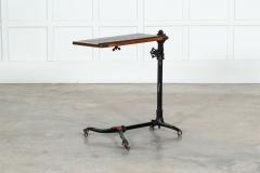 19thC English Oak Cast Iron Reading Table - 3120340