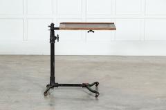 19thC English Oak Cast Iron Reading Table - 3120342