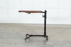 19thC English Oak Cast Iron Reading Table - 3120345