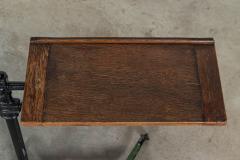 19thC English Oak Cast Iron Reading Table - 3120350