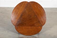 19thC English Oak Folding Cricket Table - 4257107