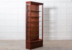 19thC English Oak Glazed Museum Display Cabinet - 2852087