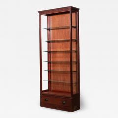 19thC English Oak Glazed Museum Display Cabinet - 2853722