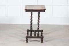 19thC English Oak Pine Bobbin Table - 2745779