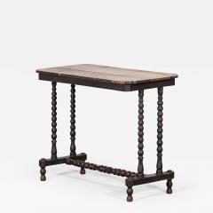 19thC English Oak Pine Bobbin Table - 2747326