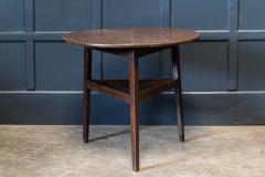 19thC English Oak Tiered Cricket Table - 2030638