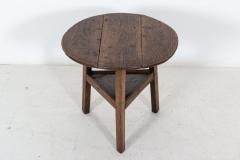 19thC English Oak Tiered Cricket Table - 2120826