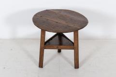 19thC English Oak Tiered Cricket Table - 2120828