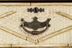 19thC English Painted Bamboo Chest Drawers - 4345954