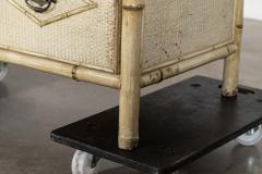 19thC English Painted Bamboo Chest Drawers - 4345956