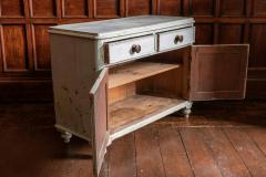 19thC English Painted Pine Dresser Base Cupboard - 1963228
