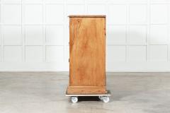 19thC English Pine Bank Haberdashery Drawers Counter - 3438381