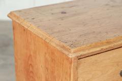19thC English Pine Bank Haberdashery Drawers Counter - 3438383