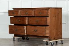 19thC English Pine Bank of Drawers - 3277051