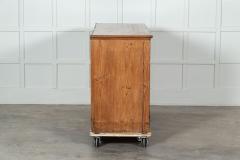 19thC English Pine Bank of Drawers - 3277053