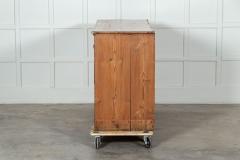 19thC English Pine Bank of Drawers - 3277054