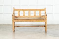 19thC English Pine Bench - 3686454