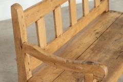 19thC English Pine Bench - 3686457