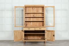 19thC English Pine Glazed Dresser - 3061776