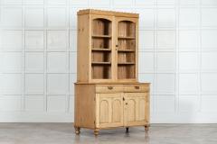 19thC English Pine Glazed Dresser - 3061777