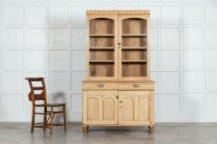 19thC English Pine Glazed Dresser - 3061778