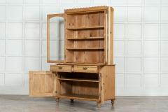 19thC English Pine Glazed Dresser - 3061780