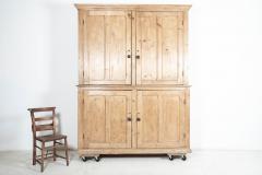 19thC English Pine Housekeepers Cupboard - 2351313