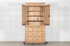 19thC English Pine Linen Cupboard - 4419923